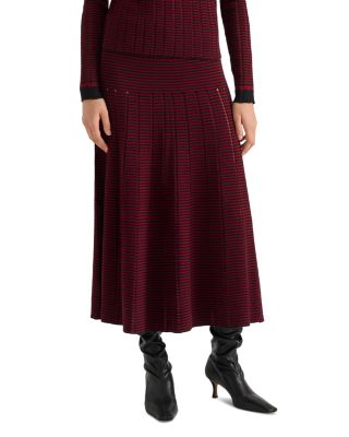 Phyllis Cotton & Merino Wool Midi Skirt