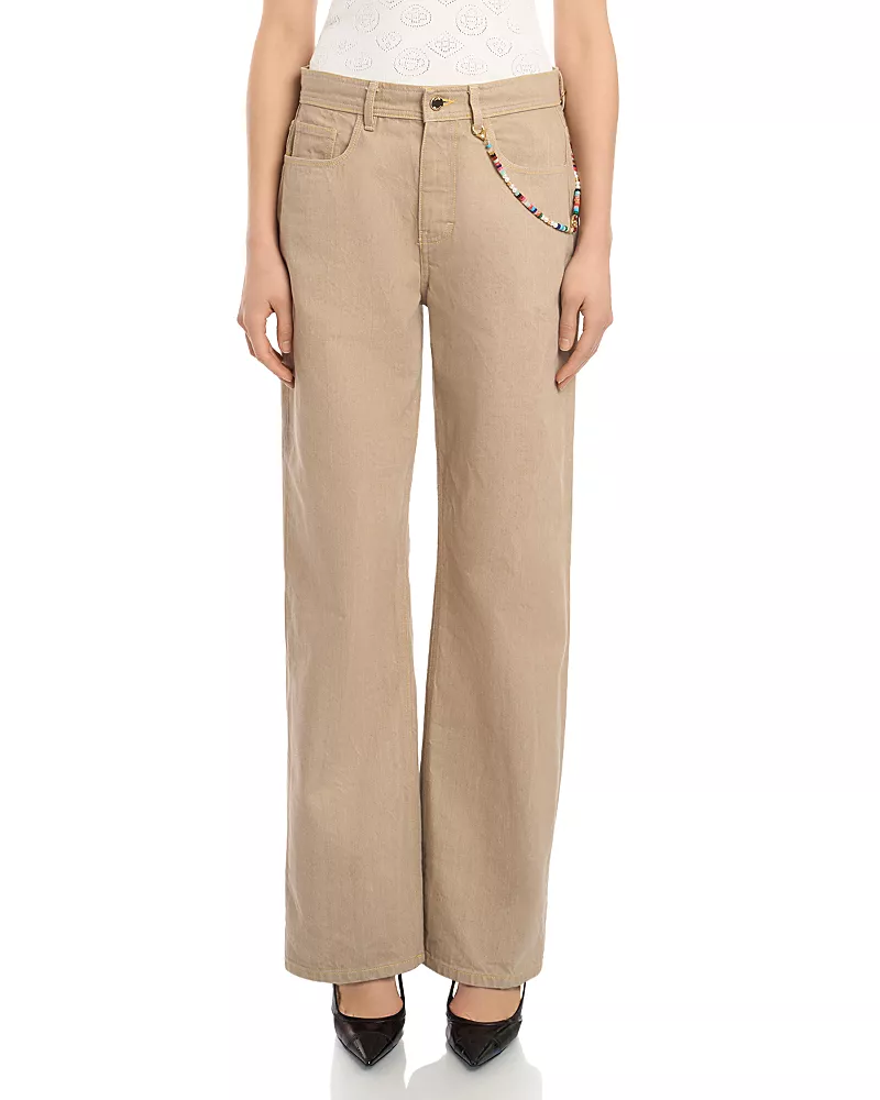 Casablanca Desert Canvas Jeans in Denim Beige
