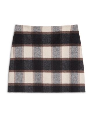 Wool Blend Mini Skirt