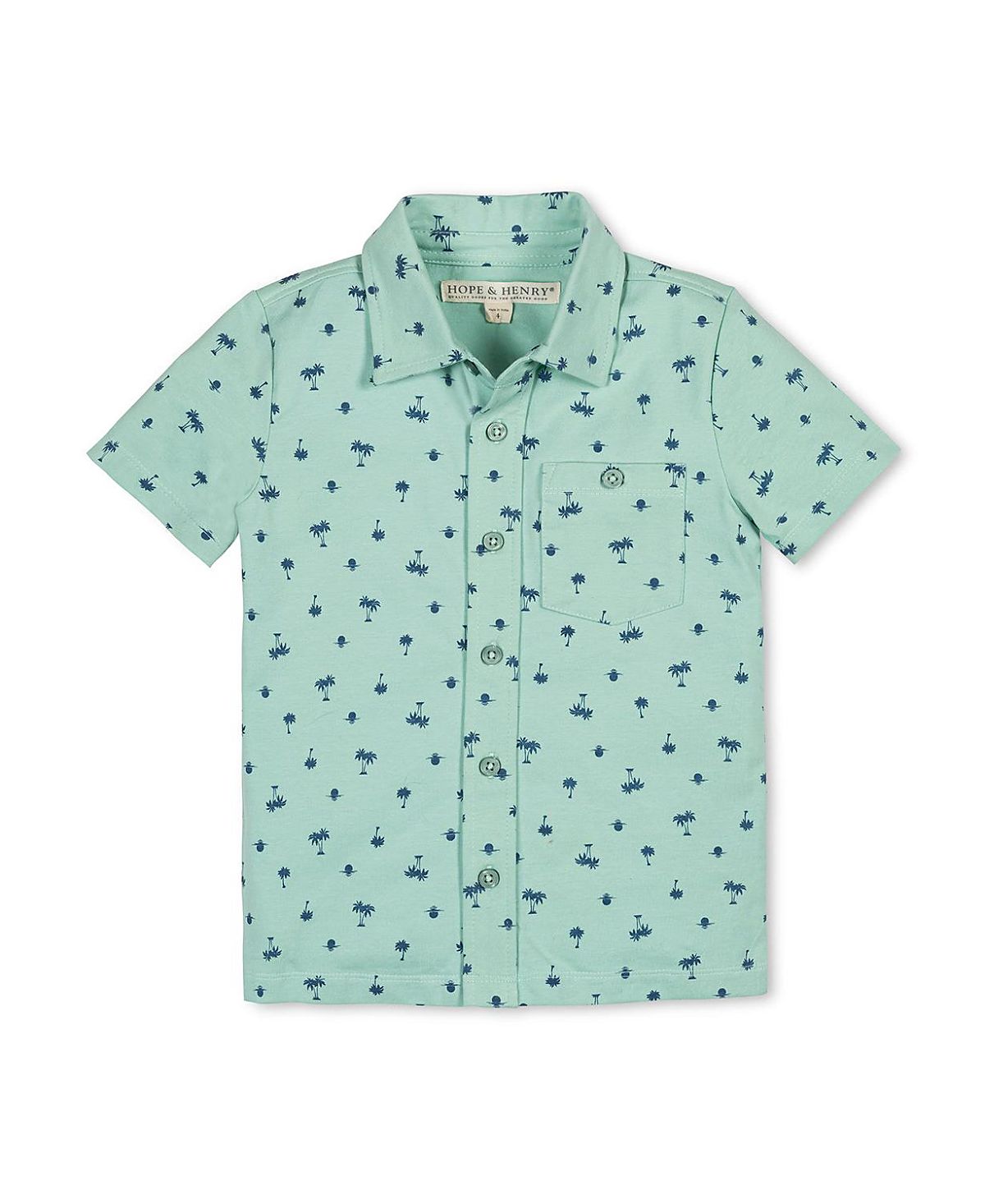 Hope & Henry Boys' Organic Short Sleeve Jersey Knit Shirt - Little Kid