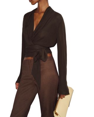 Reformation Zev Wrap Top