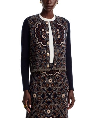 Alesia Merino Wool & Cotton Button Up Jacket