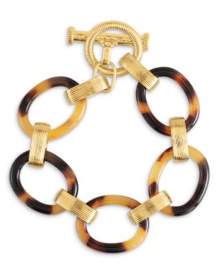 Safari Tortoise Link Statement Bracelet 