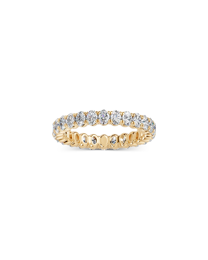 Bloomingdale's Fine Collection Diamond Oval Cut Eternity Ring in 14K Yellow Gold, 2.0 tcw