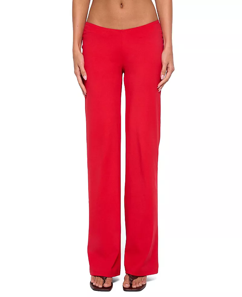 Edikted Anika Scooped Straight Leg Pants