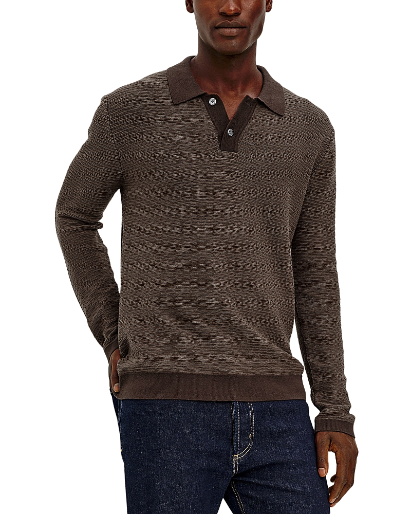 Rails Fulton Cotton Long Sleeve Sweater Polo