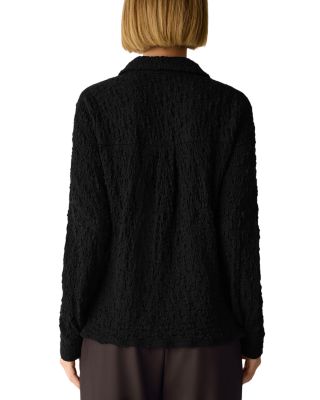 Bubble Jacquard Classic Collar Slim Shirt - thumbnail 3