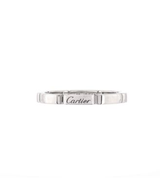  Maillon Panthere Band Ring 18K White Gold
