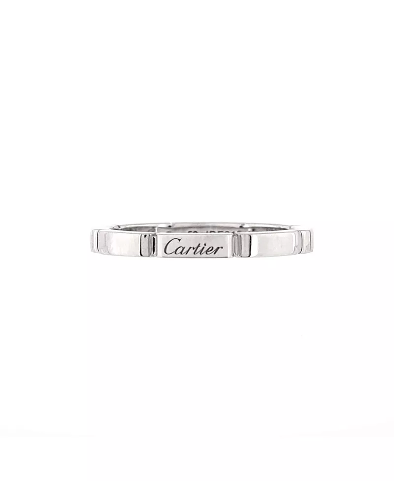Pre-Owned Cartier Maillon Panthere Band Ring 18K White Gold