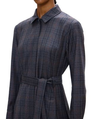 Wool Belted Shirt Dress - thumbnail 5