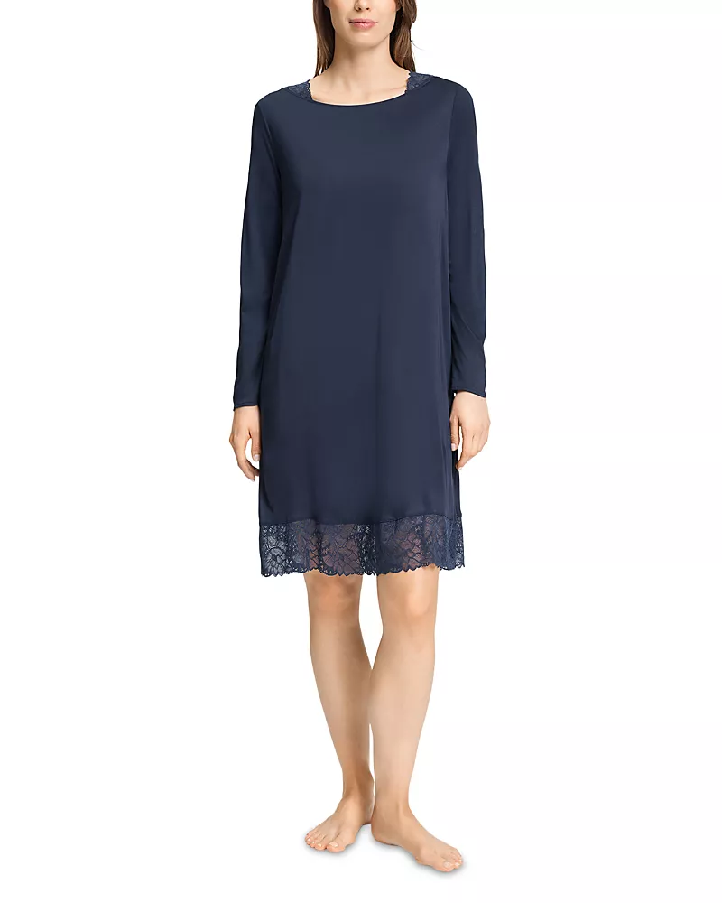 Hanro Azelia Lace Trim Nightgown