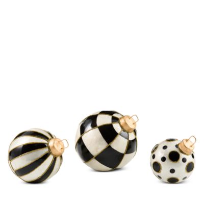 Courtly Capiz Tabletop Ornament Balls, Set of 3