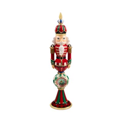 Timeless Tartan Resin Reflector Nutcracker Decor