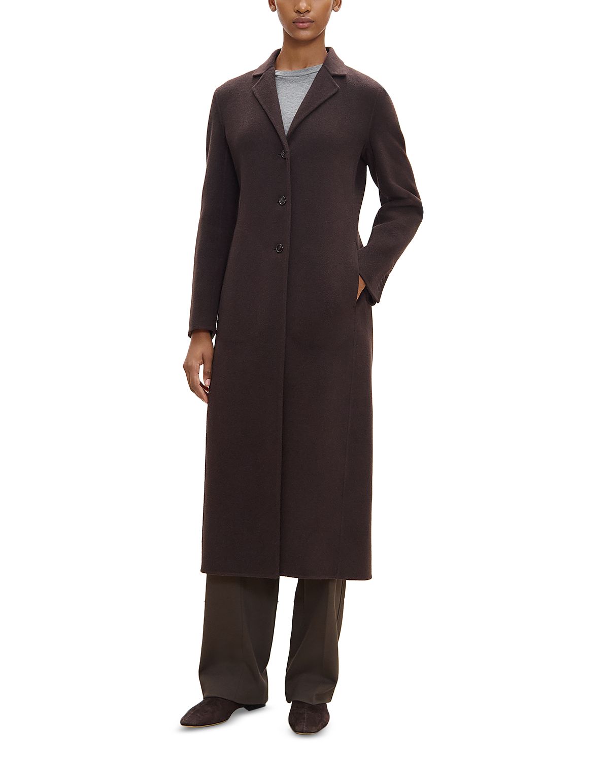Theory Collared Elongated Blazer Coat