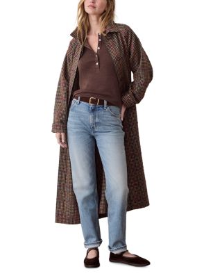 Hayes Printed Trench Coat