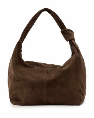 Effie S Large Suede Shoulder Bag