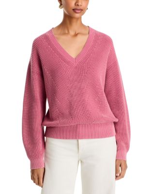 Salt & Sea Wash Cotton V Neck Sweater