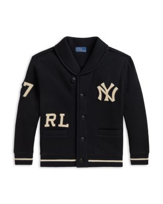 Unisex Polo Ralph Lauren Yankees Cotton Blend Cardigan - Little Kid
