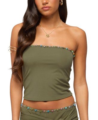  Monroah Bead Strapless Top