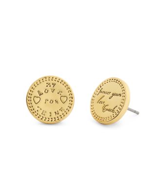 Heritage Signature Coin Stud Earrings