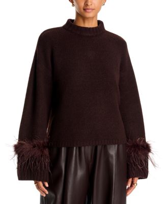 Pia Feather Trim Sweater