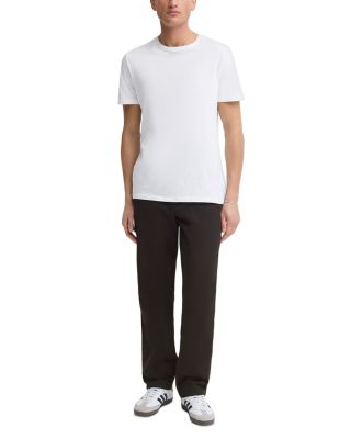 Liam Cotton Blend Straight Leg Trousers