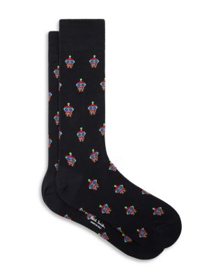 Robot Cotton Blend Socks