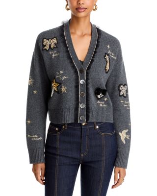 Holiday Doodles V Neck Cardigan