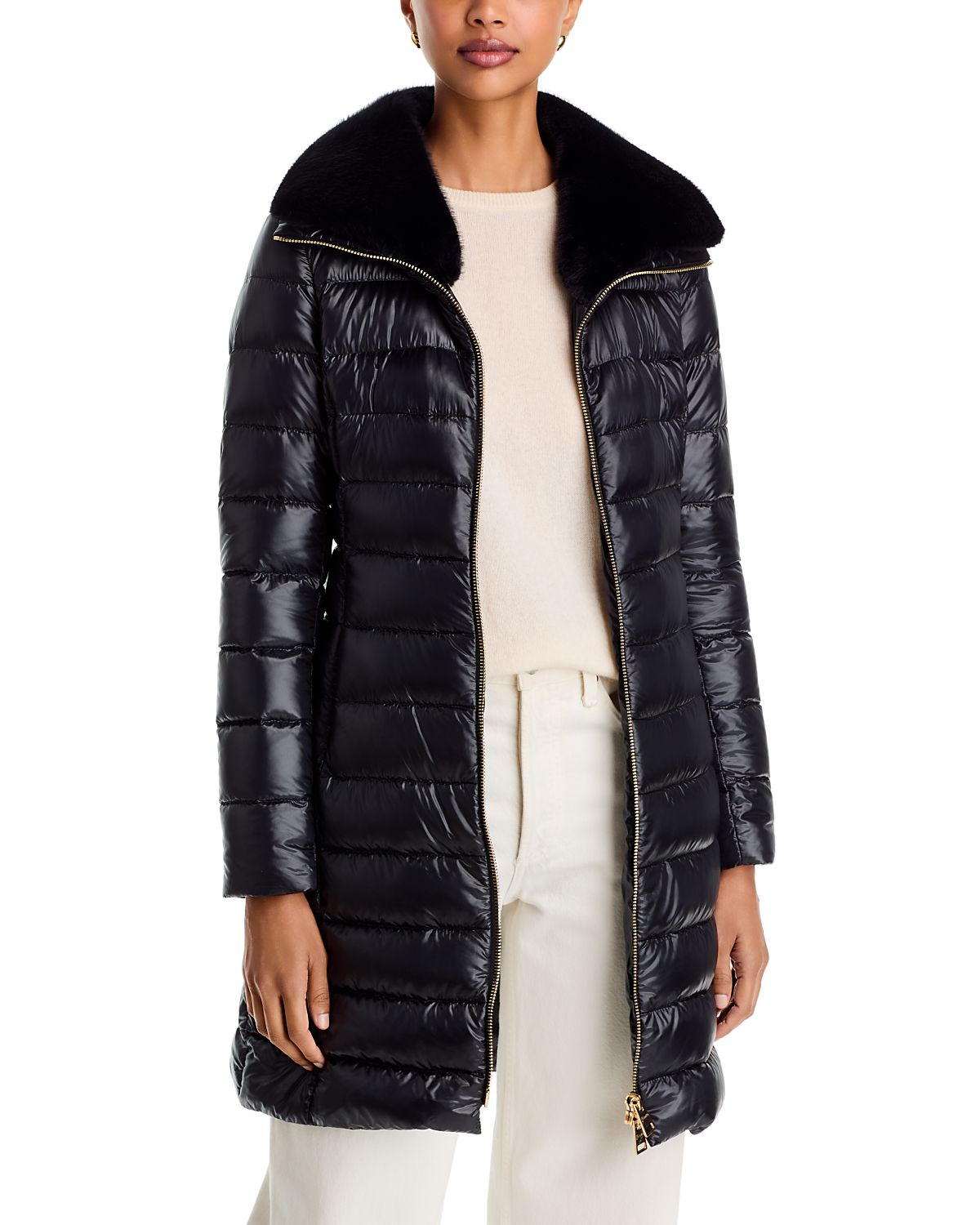 Herno Ultralight Fitted A Line Coat