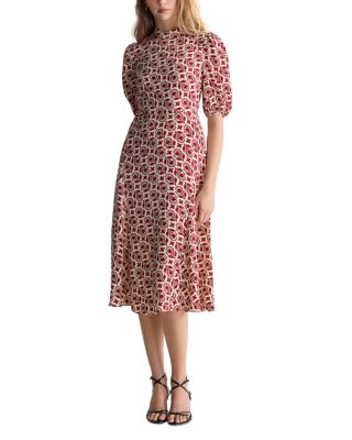 Nella Printed Midi Dress
