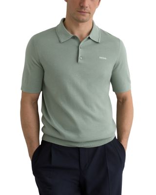 Albion Merino Wool Short Sleeve Polo Sweater