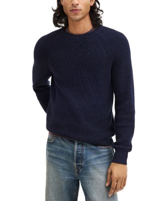 Cotton Shaker Stitch Crewneck Sweater