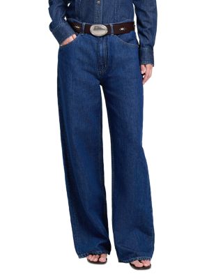Twp Song Sung Blue Wide Leg Jeans in Dark Stone