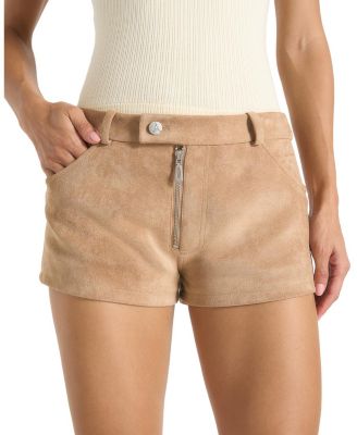 Fara Suede Mini Shorts