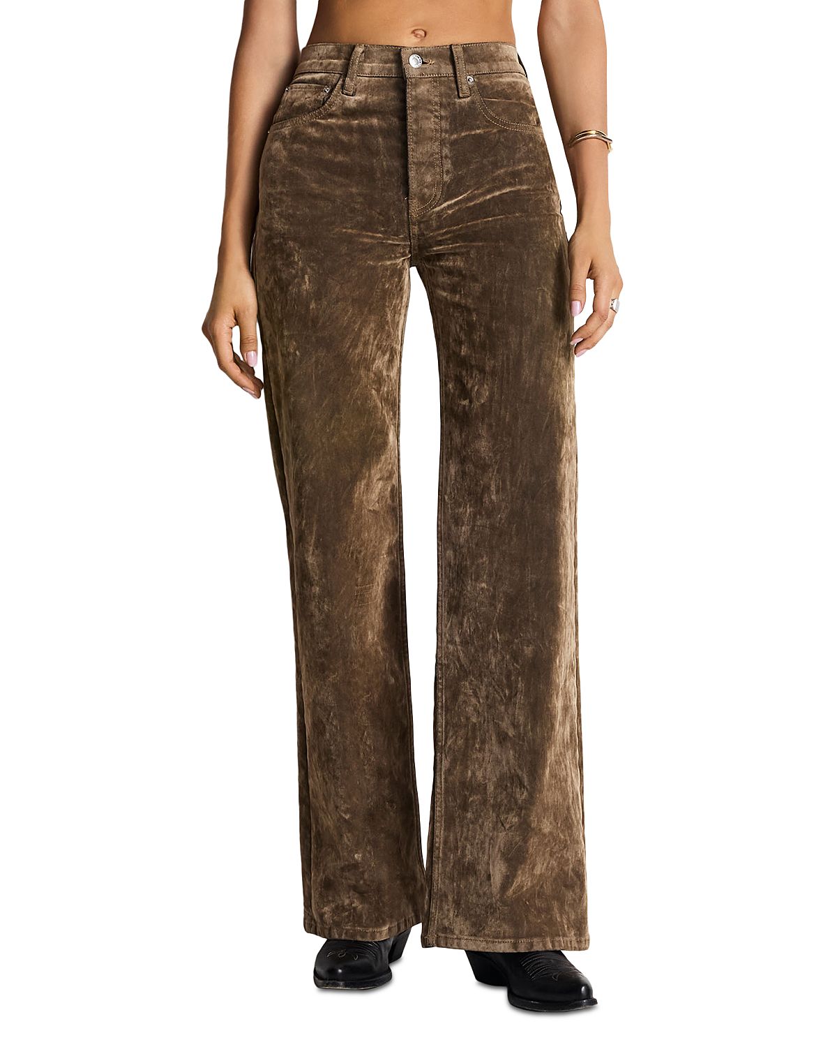 Re/Done High Rise Wide Leg Jeans