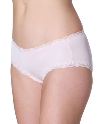  Women's Soft Silk Lace Trim Briefs