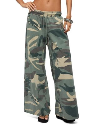  Allen Camo Wide Leg Sweatpants
