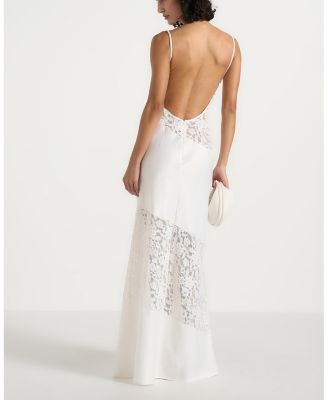Naya Asymmetric Lace Maxi Dress - thumbnail 9