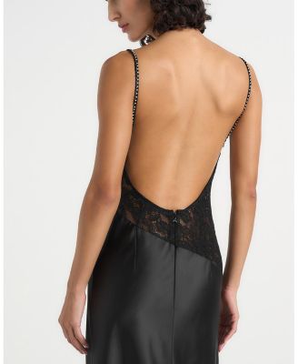 Naya Asymmetric Lace Maxi Dress - thumbnail 4