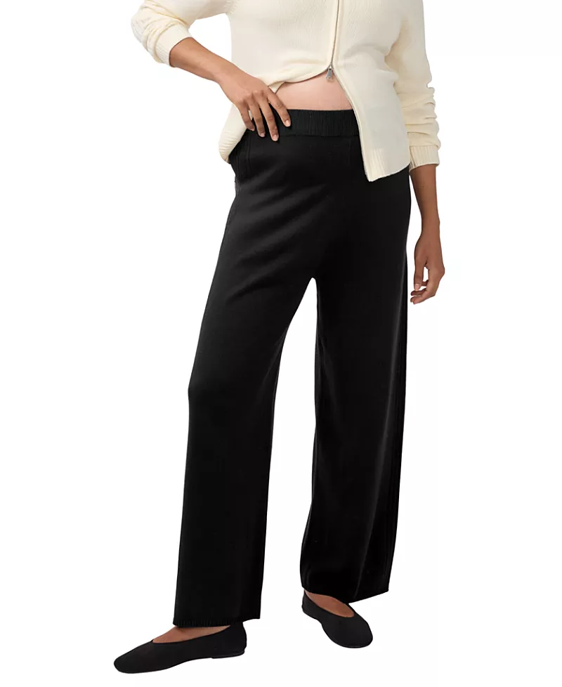 Ingrid & Isabel Wide Leg Sweater Maternity Pant