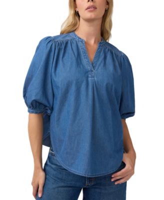 Chambray Popover Maternity Shirt