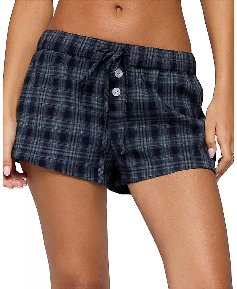 Edikted Alessa Plaid Shorts
