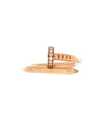 Juste un Clou Ring 18K Rose Gold and Diamonds