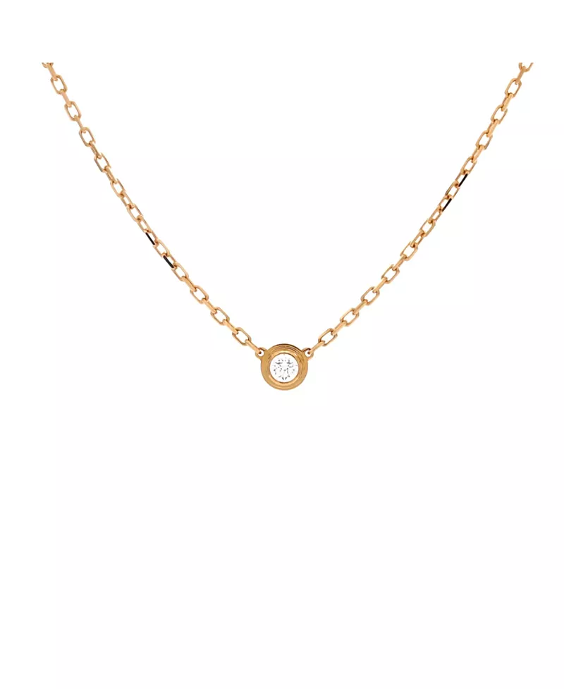 Pre-Owned Cartier Small Cartier D'Amour Pendant Necklace 18K Gold and Diamond, 16