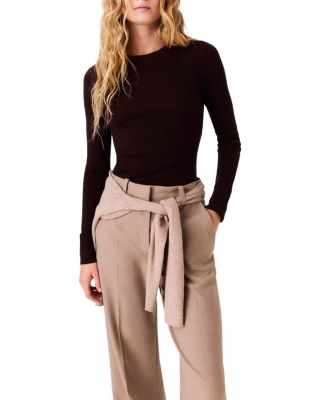 Wool & Silk Round Neck Sweater  