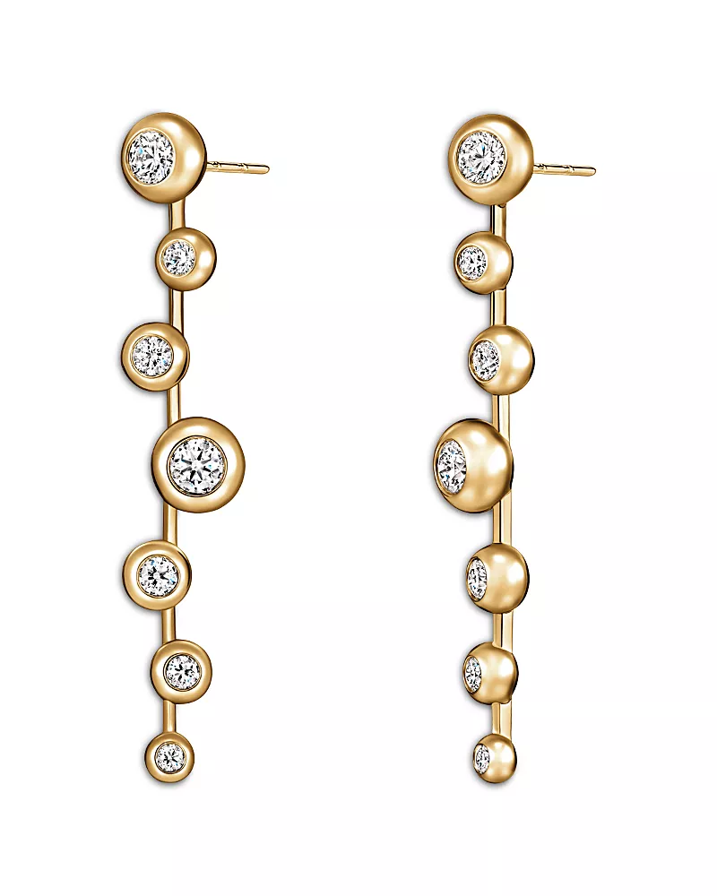 Hearts On Fire 18K Yellow Gold Dream Diamond Statement Stiletto Drop Earrings, 1.65 tcw