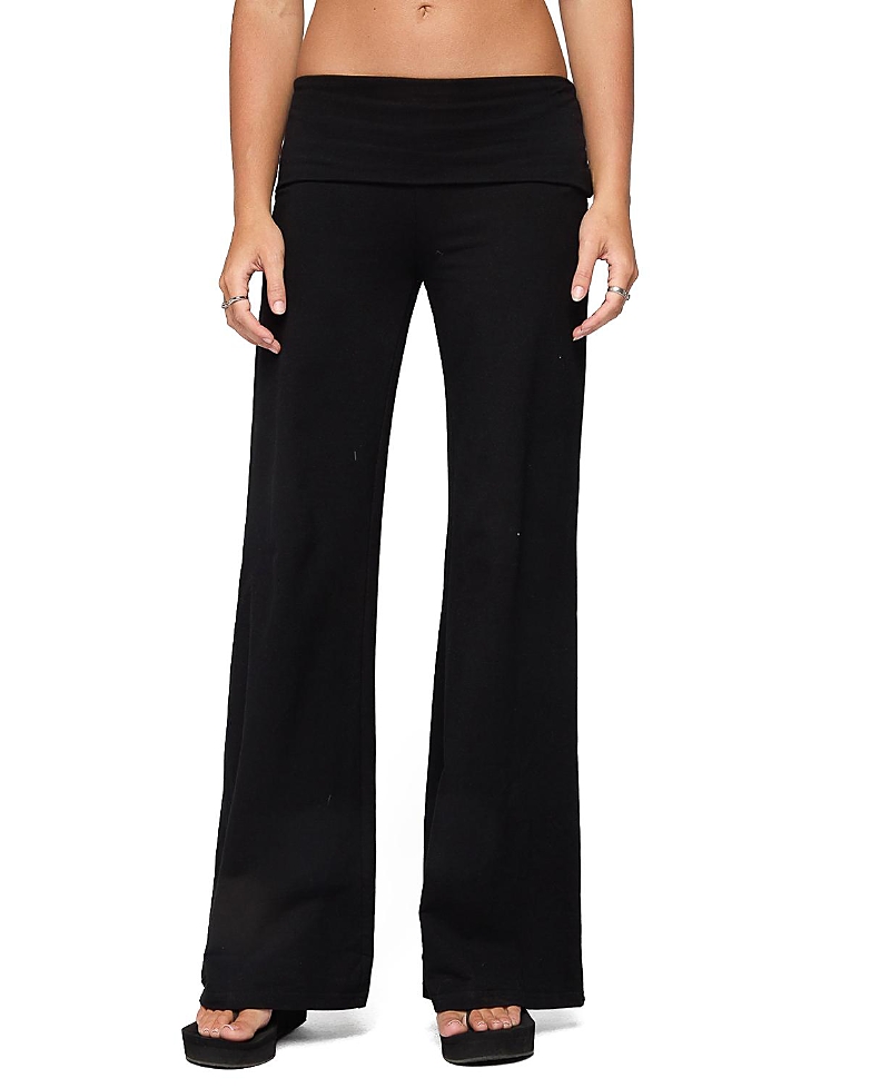 Edikted Angel Energy Sequin Foldover Pants