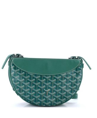 Hirondelle Shoulder Bag Coated Canvas and Leather