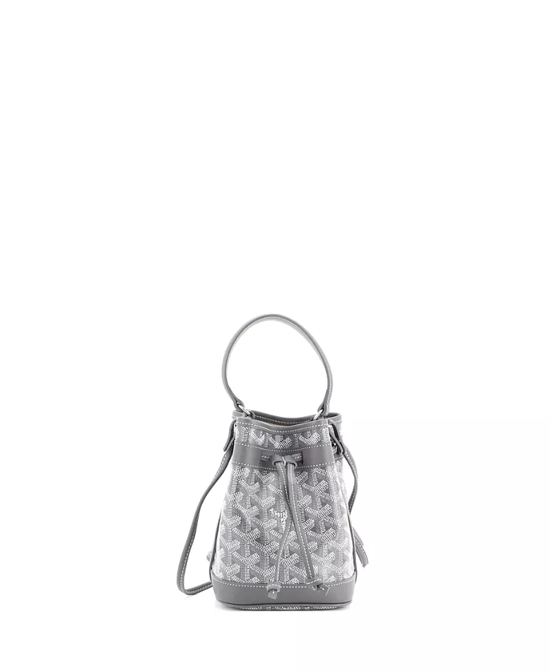 Pre-Owned Goyard Mini Petit Flot Bucket Bag Coated Canvas