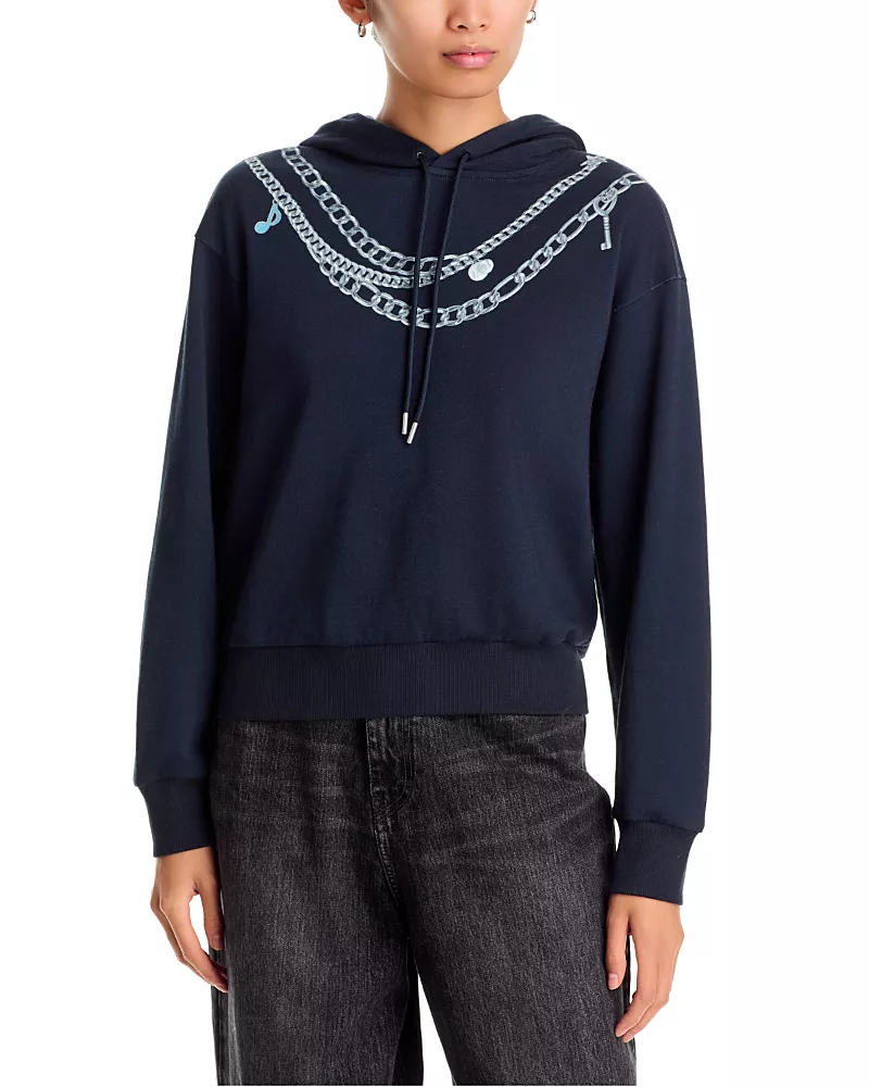 rag & bone Miramar Terry Cotton Charms Hoodie